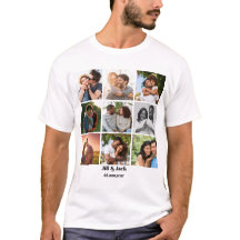 Personalized 9 Photo Collage Template for Couples