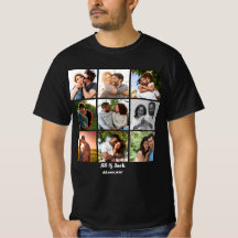 Personalized 9 Photo Collage Template for Couples