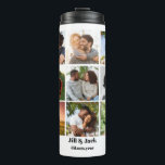 Personalized 9 Photo Collage Template for Couples Thermal Tumbler<br><div class="desc">Create a heartfelt keepsake with this customizable 9-photo collage template for couples. Perfect for anniversaries,  weddings,  Valentine's Day,  or just because! Easily add your favorite pictures and personalize with names or special dates to make a unique and memorable gift.</div>