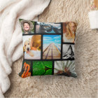 Personalized 9 Photo Collage Template Framed Black