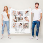 Personalized 9-photo "we are family" blanket Personalized 9-photo "we are family" blanket
