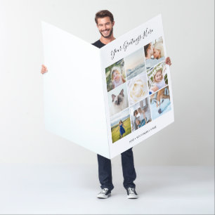 Personalized 9 photos Universal XL Greetings Card