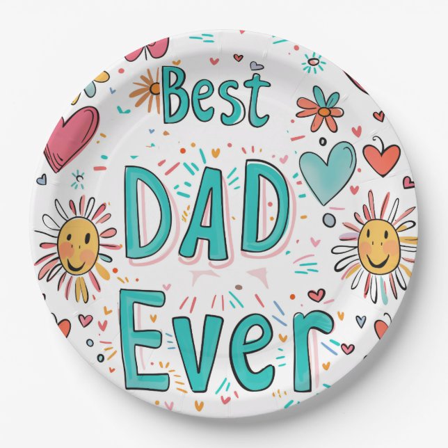 Personalized 9" Round Paper Plate (Front)