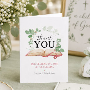 Personalized A Child of God Christian Baby Shower  Thank You Card