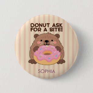 Personalized A fun play on words Castor & Dona Button