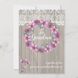 Personalized A Garden of Love Holiday Card