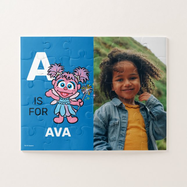 Personalized A is for Abby Cadabby | Photo Jigsaw Puzzle (Horizontal)