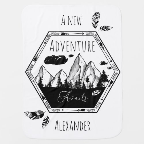 Personalized A new adventure awaits Baby Blanket