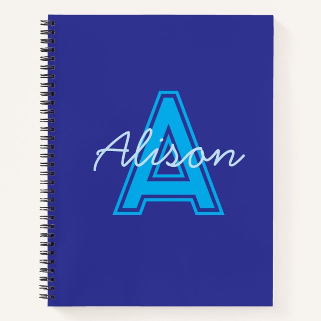 Personalized A Spiral Notebook gift for kids  (Front)