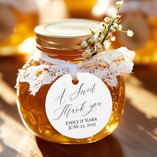 Personalized A Sweet Thank You Photo Favor Tags