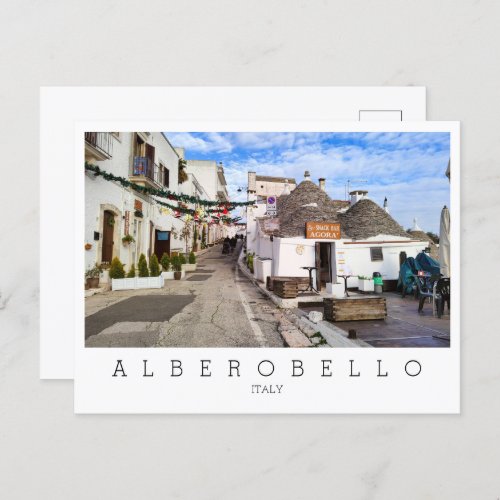 Personalized a view of Alberobello Apulia Postcard