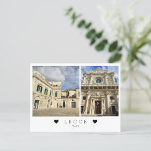 Personalized, a view of Lecce , Puglia, Italy Post Postcard