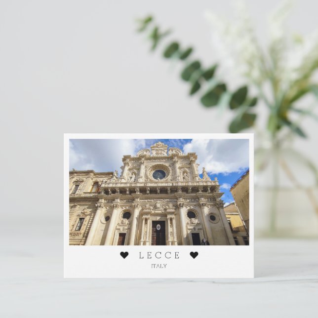 Personalized, a view of Lecce , Puglia, Italy Postcard (Standing Front)