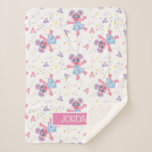 Personalized Abby Cadabby Sparkle Pattern Sherpa Blanket