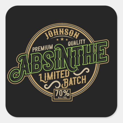 Personalized Absinthe Herbal Spirit Liquor Label