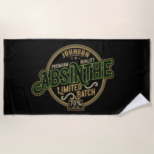 Personalized Absinthe Herbal Spirit Liquor Label