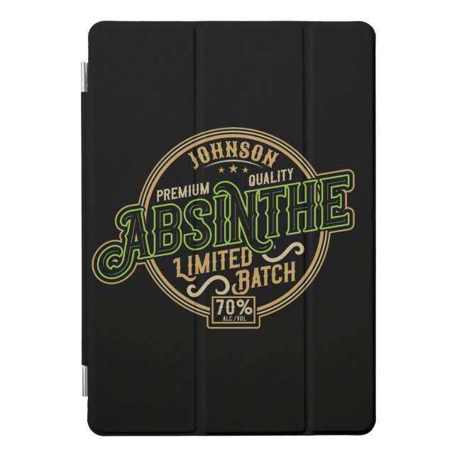 Personalized Absinthe Herbal Spirit Liquor Label iPad Pro Cover (Front)