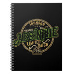 Personalized Absinthe Herbal Spirit Liquor Label Notebook