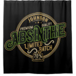 Personalized Absinthe Herbal Spirit Liquor Label Shower Curtain