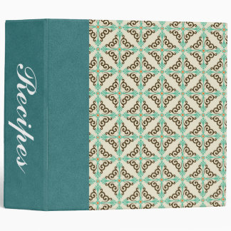 Personalized Abstract Art Custom Recipe Binder