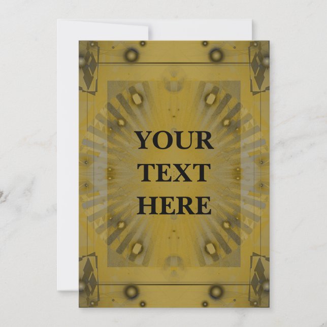 Personalized Abstract Art Deco Event Invitation (Front)
