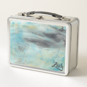 Personalized Abstract Art Metal Lunchbox