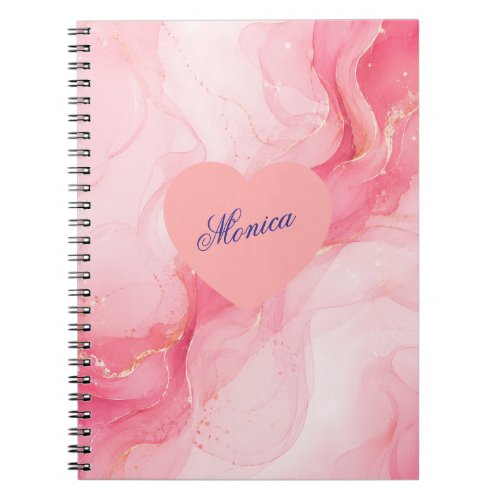 Personalized abstract art notebook Gift for girls