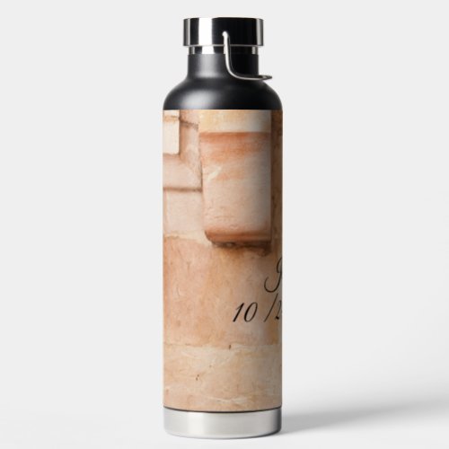 Personalized Abstract Brown_Tones Water Bottle