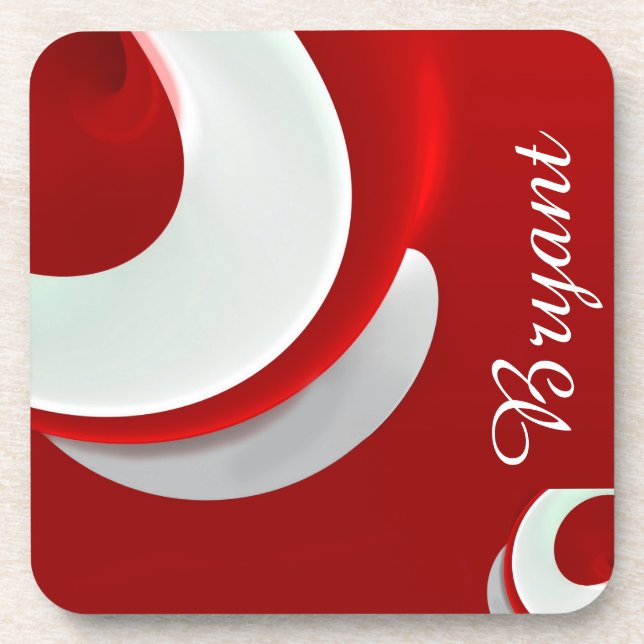 Personalized Abstract Drink Coaster (Front)