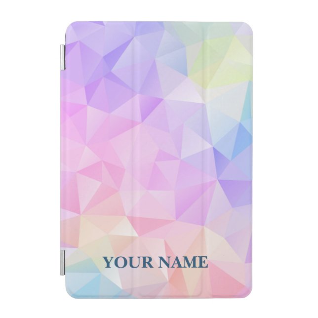 Personalized abstract geometric pattern iPad mini cover (Front)
