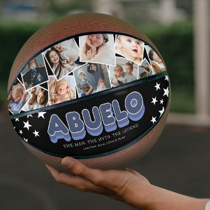Personalized Abuela Family Photo Basketball Gift