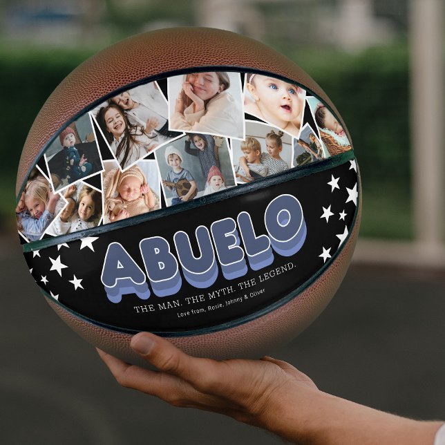 Personalized Abuela Family Photo Basketball Gift (Creator Uploaded)