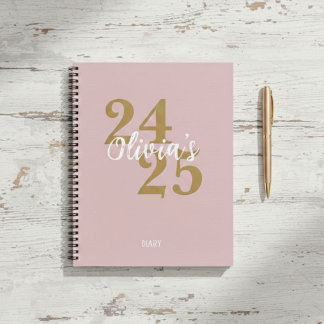 Personalized Academic Diary 2024-2025 Notebook