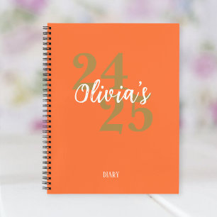 Personalized Academic Diary 2024-2025 Notebook