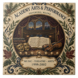 Personalized Academy Arts Performance Fryeburg ME Ceramic Tile