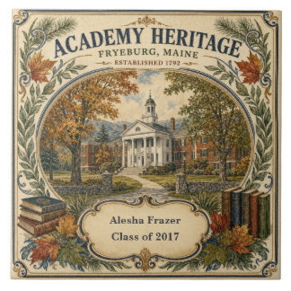 Personalized Academy Heritage Fryeburg Maine Ceramic Tile