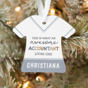 Personalized Accountant Funny Awesome Accountant Ornament