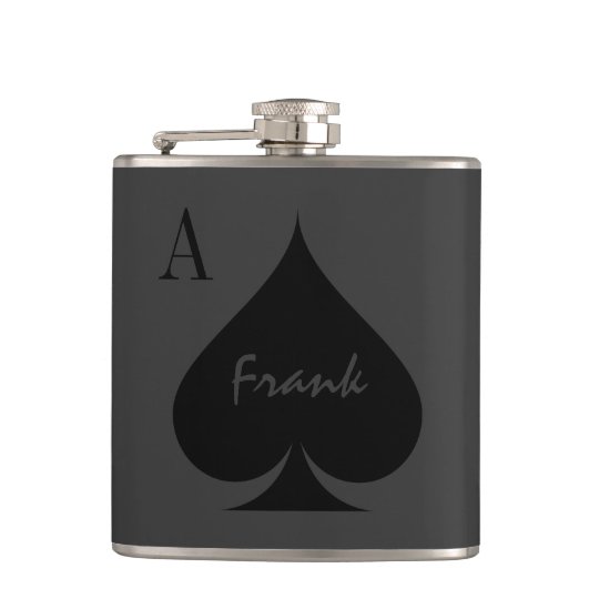 Personalized Ace of spades drink flask | Zazzle.com