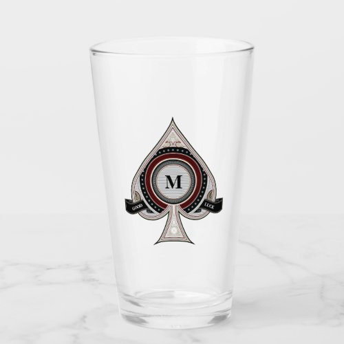Personalized Ace of Spades Glass