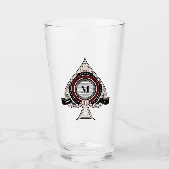 Personalized Ace of Spades Glass (Front)