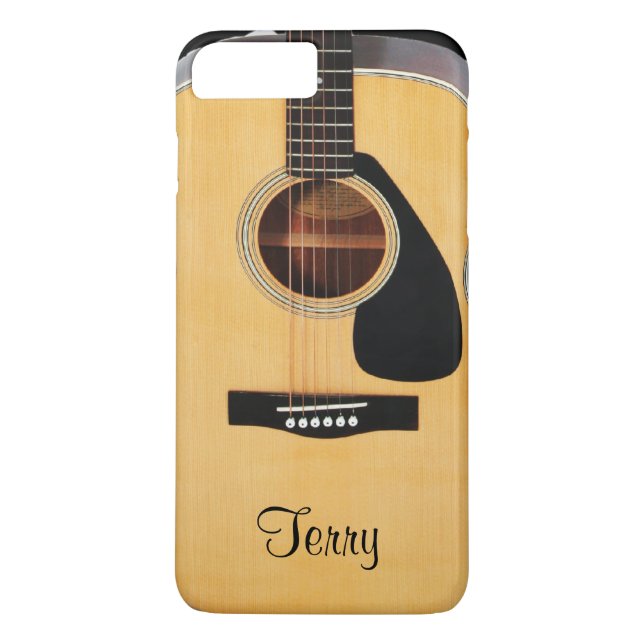 Personalized Acoustic Guitar  iPhone 7 Plus Case (Back)