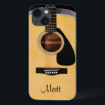 Personalized Acoustic Guitar Music iPhone Case<br><div class="desc">Personalized Acoustic Guitar Music Samsung Galaxy Case. Fill in your name at the prompt to personalize and customize any way you like. A great gift for your favorite guitar player,  musician or music lover.</div>