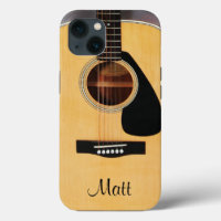 Personalized Acoustic Guitar Music iPhone Case
