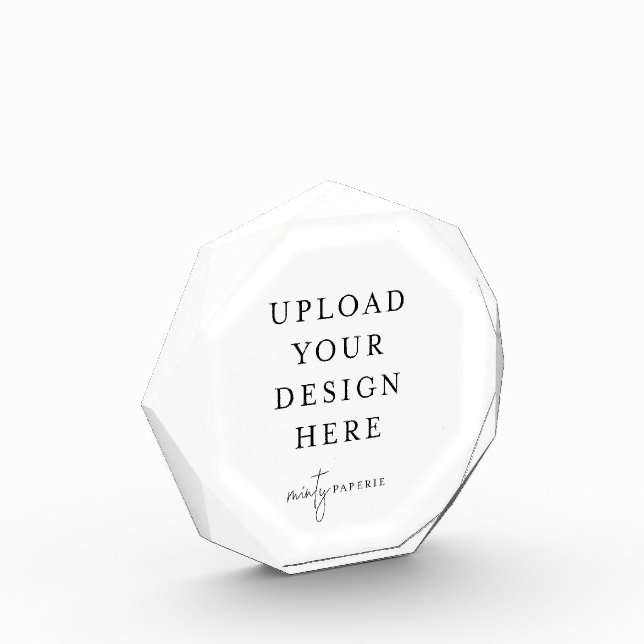 Personalized Acrylic Award  (Left)