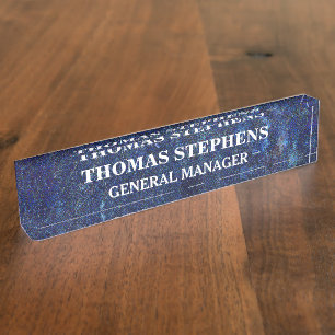 Personalized Acrylic Desk Name Plate