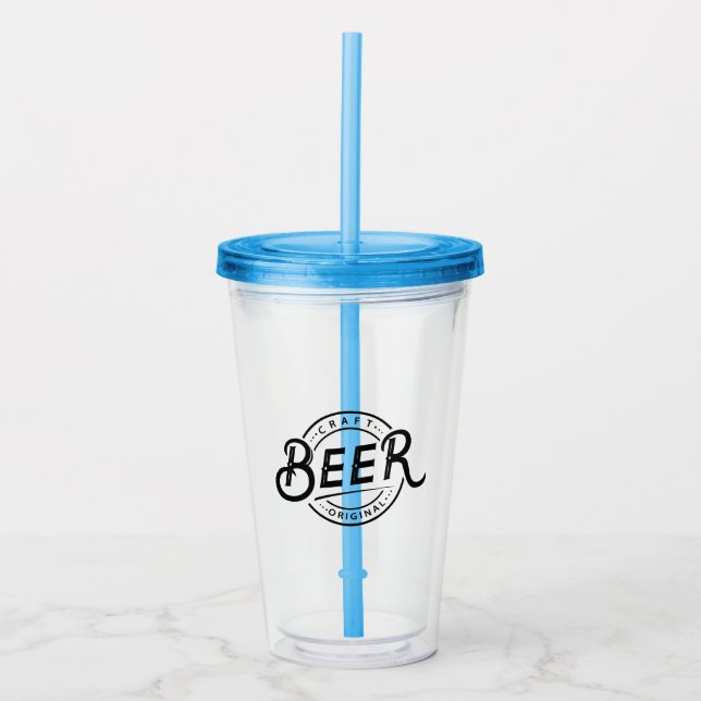 Personalized Acrylic Logo Tumbler (Front)