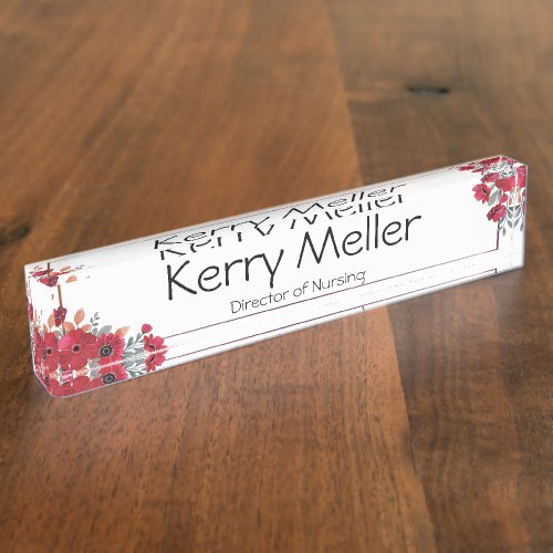 Personalized acrylic name plate custom office desk name plate