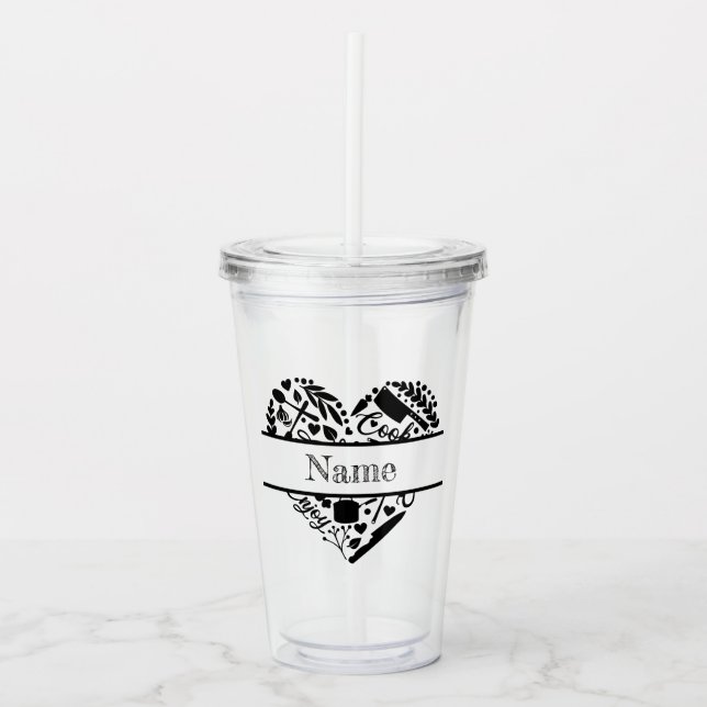 Personalized Acrylic Name Tumbler (Front)