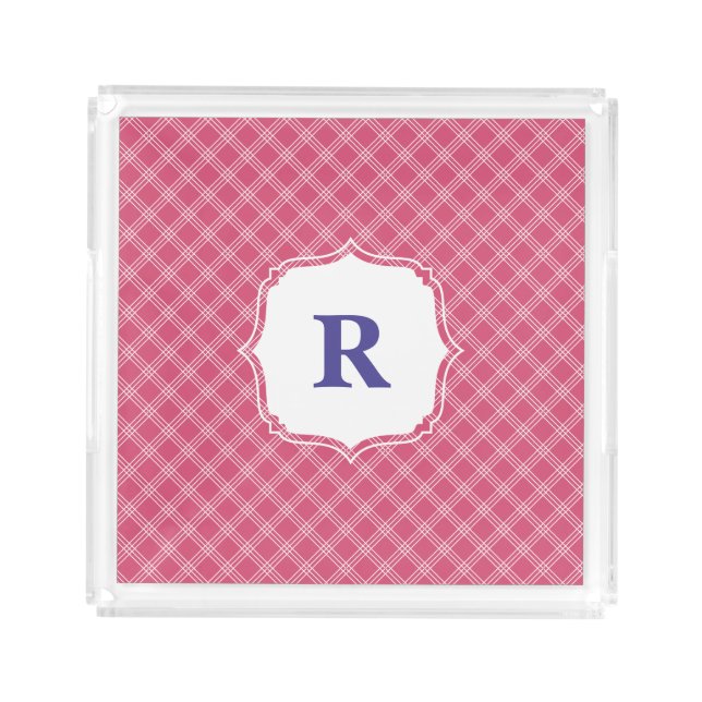 Personalized Acrylic Tray - Great Gift Girl - Pink (Front)