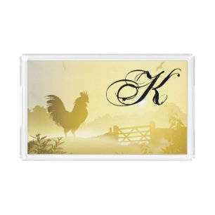 Personalized Acrylic Tray Sunny Morning Farm Count